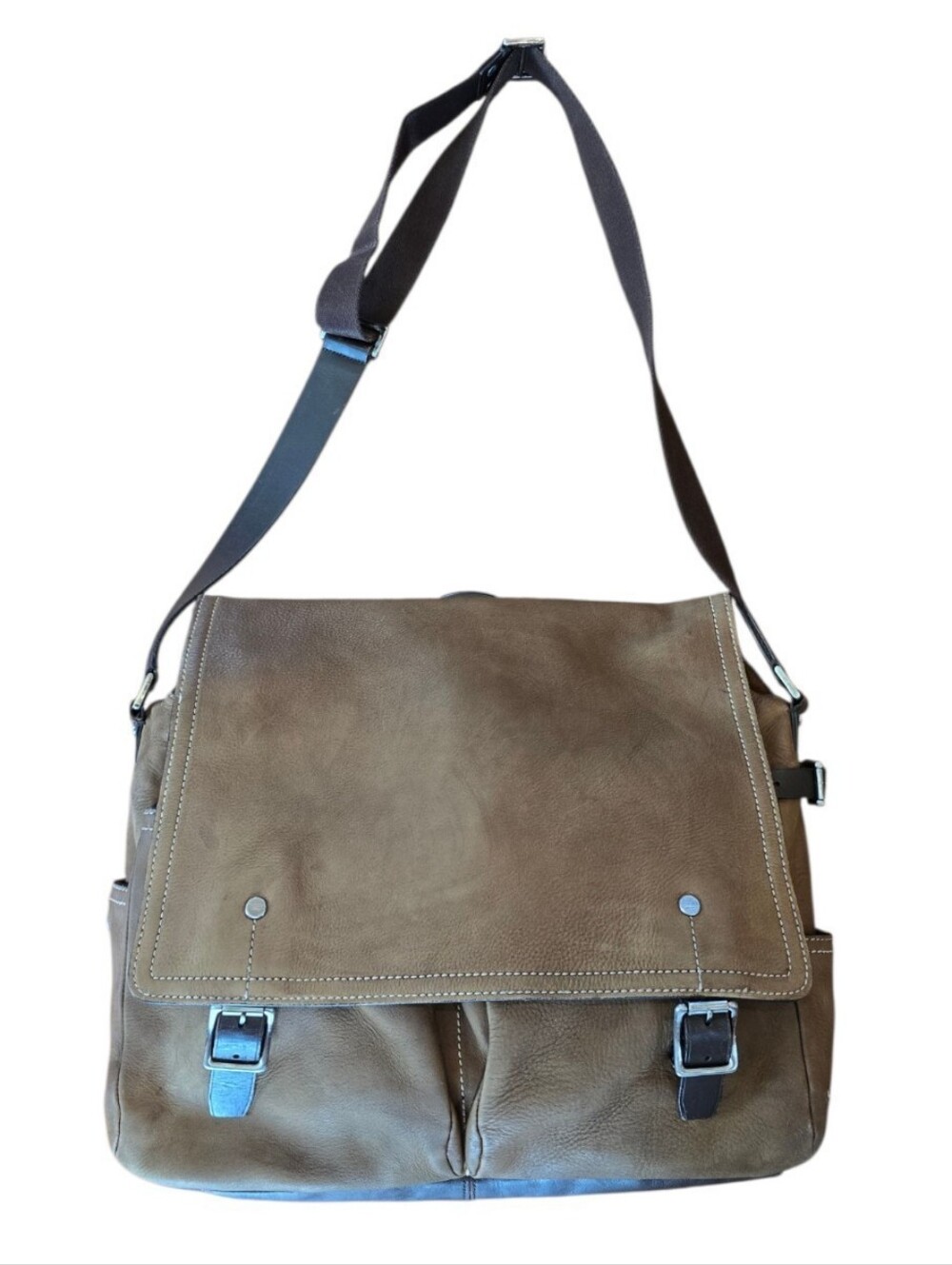 Coach Vintage Brown Leather Messenger Bag Briefcase